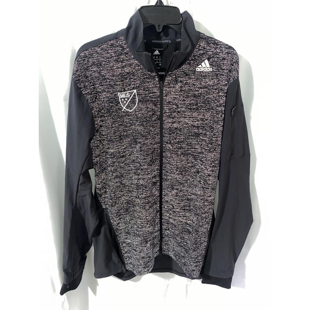 MLS Soccer Adidas Running Super Nova Full Zip Reflective Jacket Mens Large